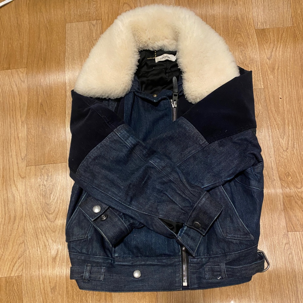 Excellent Condition COACH Bomber Jacket with Removable Shearling